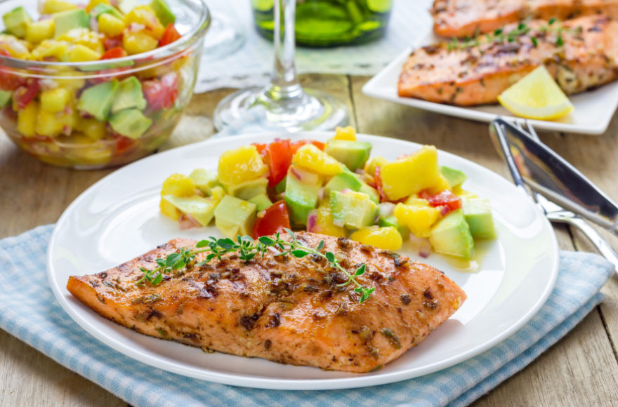 Mango Glazed Salmon
